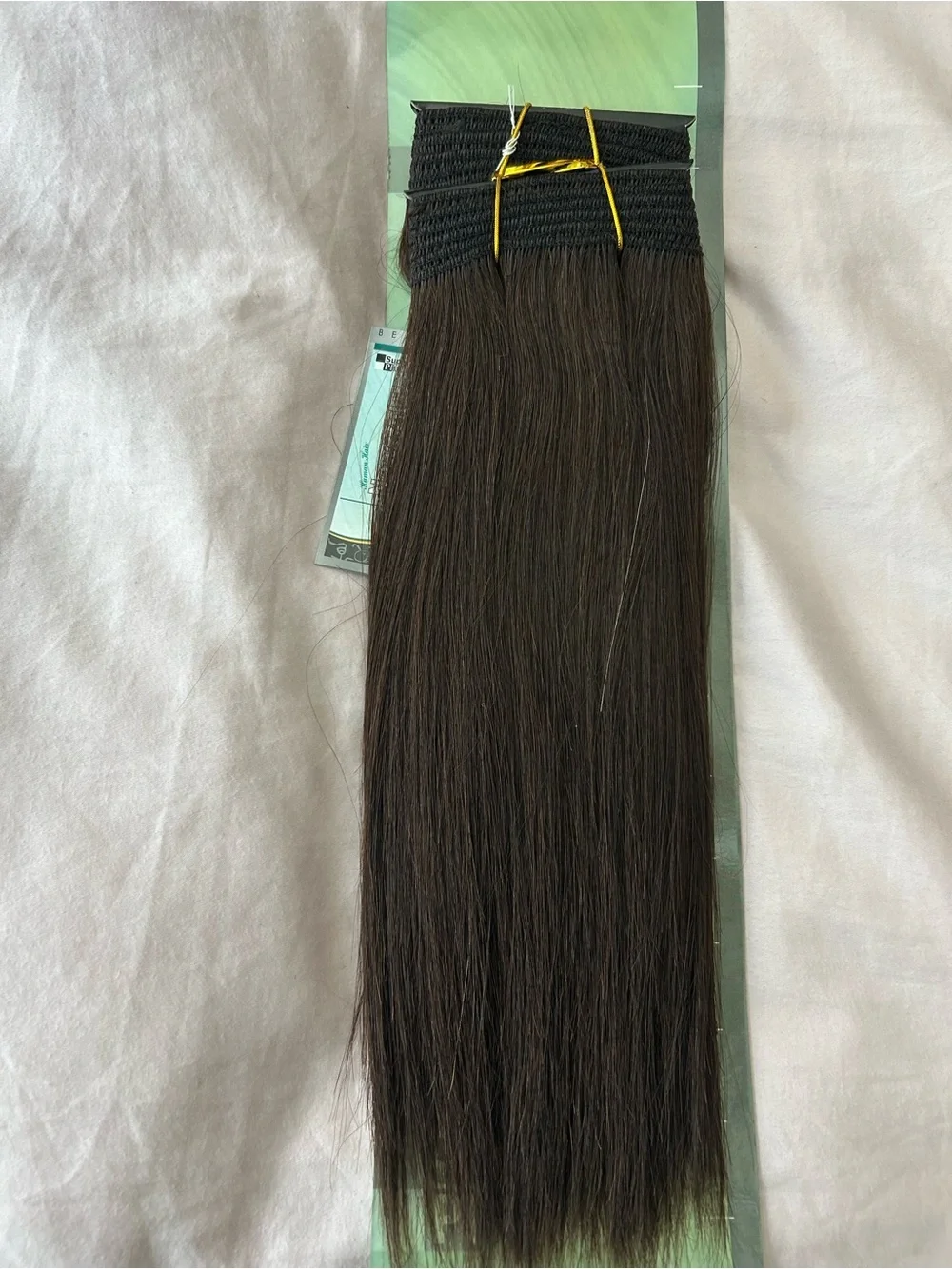 Bijoux Straight New Yaki Human Hair Extensions 10 inches Color: 2 Brown